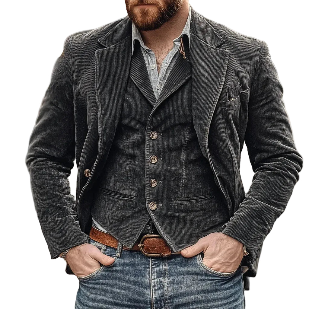 Men’s Button Front Blazer