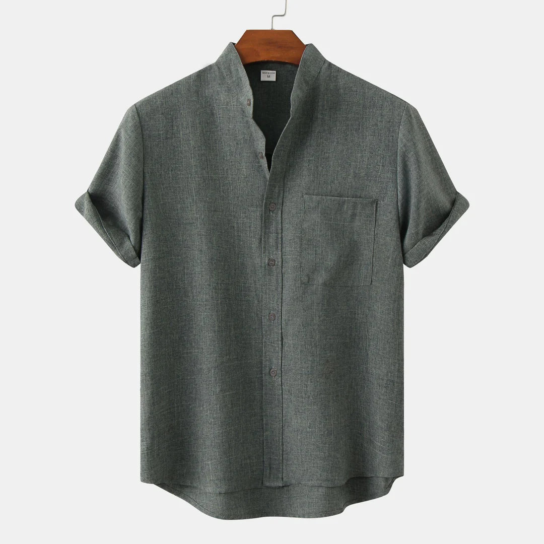 Men’s Button Front Short Sleeve Shirt