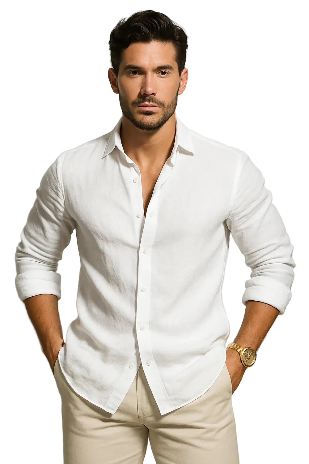 Men’s Collared Button Front Shirt