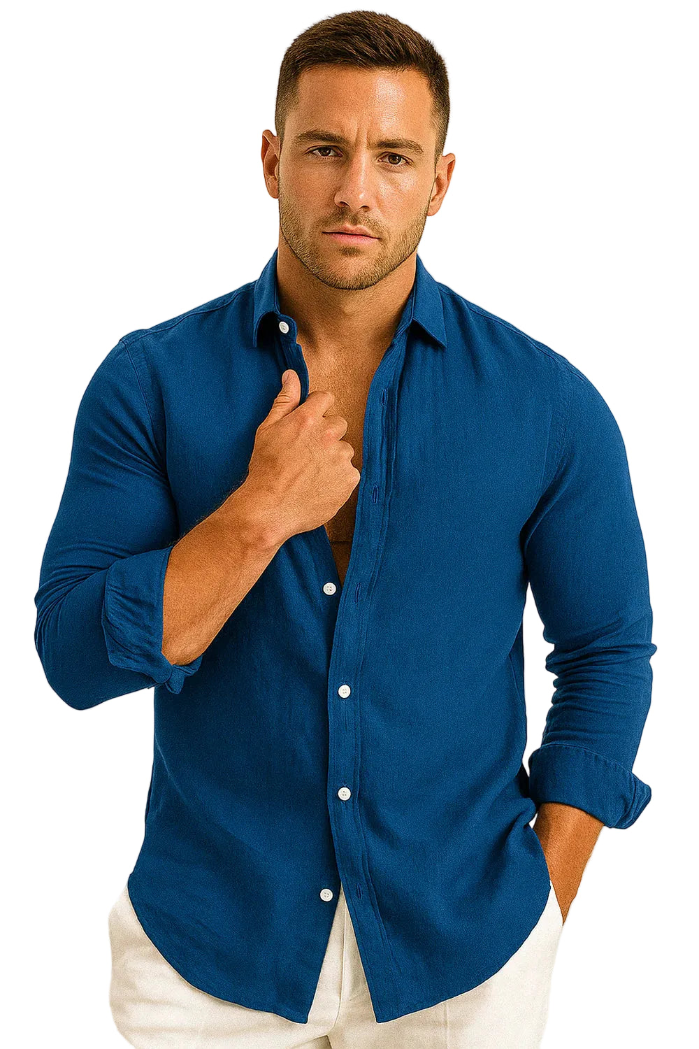 Men’s Collared Button Front Shirt