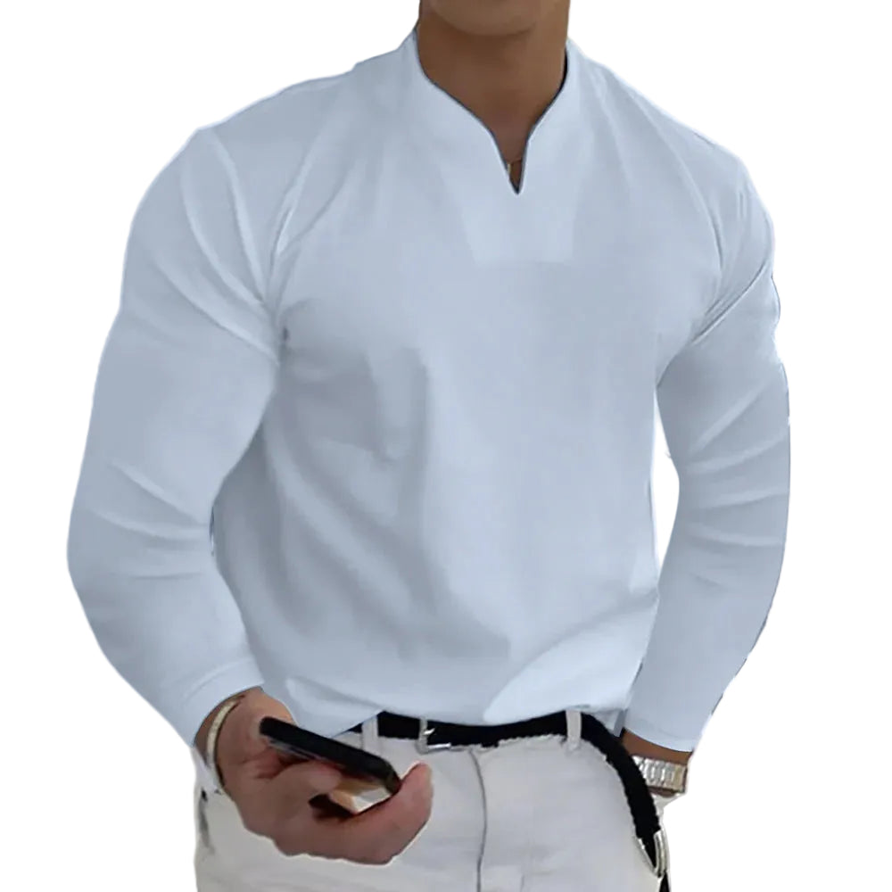Men's Slim Fit Long Sleeve Shirt