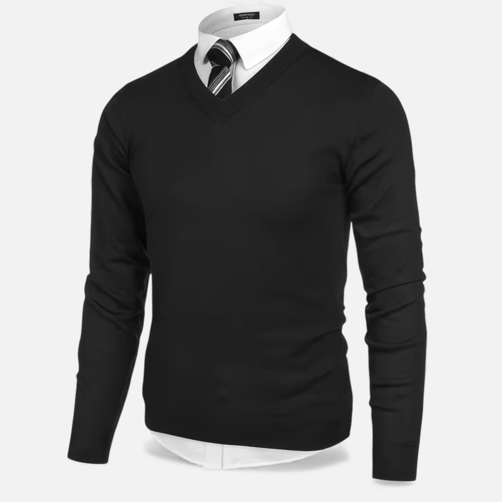 Men's Slim Fit V-Neck Knit Sweater