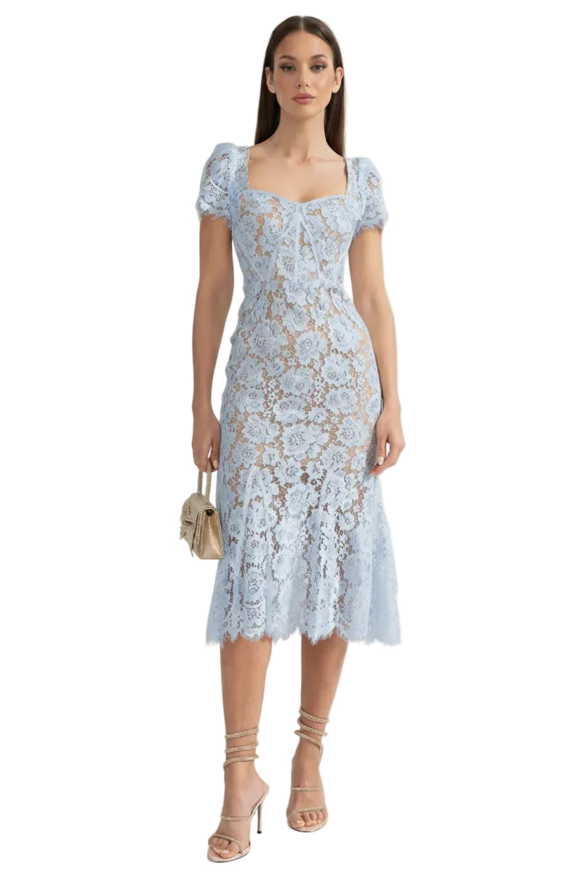 Women’s Square Neck Lace Dress